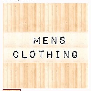 Men’s clothing and items